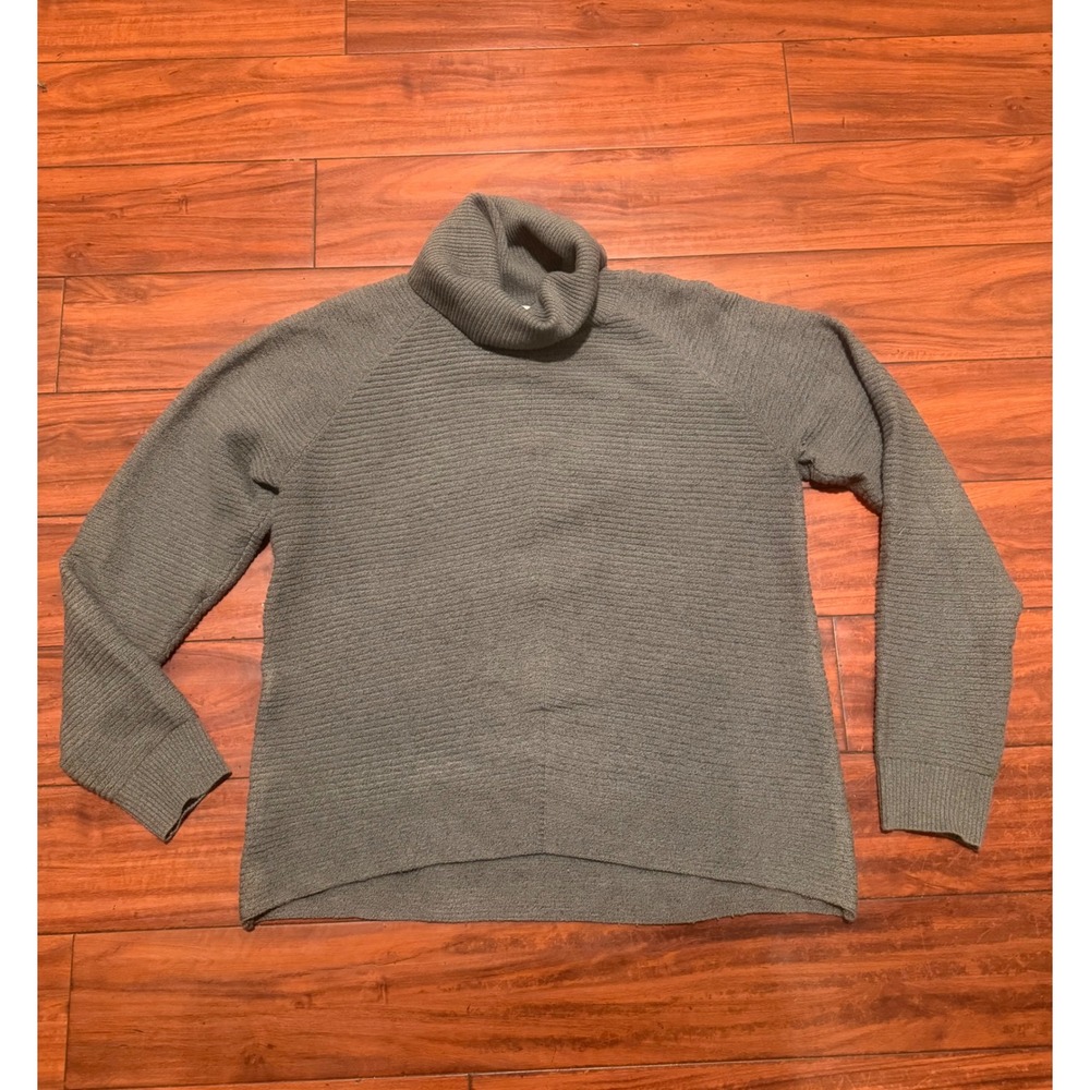 Kuhl Womens Turtleneck Ribbed Knit Sweater Sage Green Merino Wool Blend M